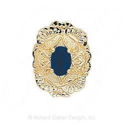 GS343 S - 14 Karat Gold Sapphire Slide 